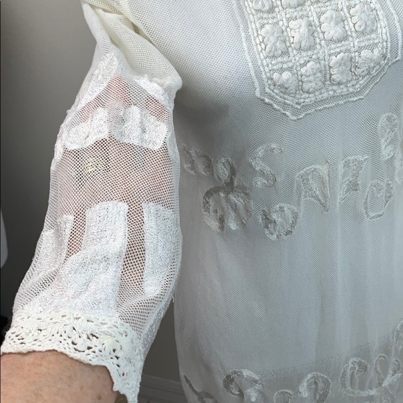 Express dress / swim cover embroidered lace mesh - Picture 3 of 9